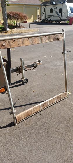 Very nice heavy duty metal gate frame just add cedar boards