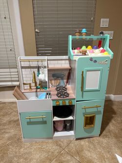 Teamson Kids Wooden Play Kitchen + Tons of Accessories – Everything Included!