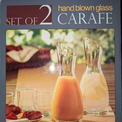 Hand blown Glass Set