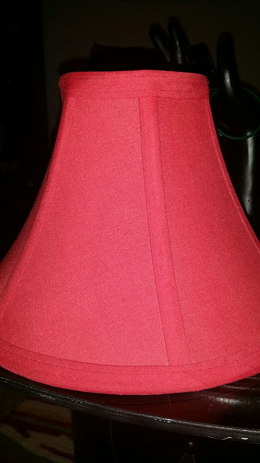 2 red lamp shade