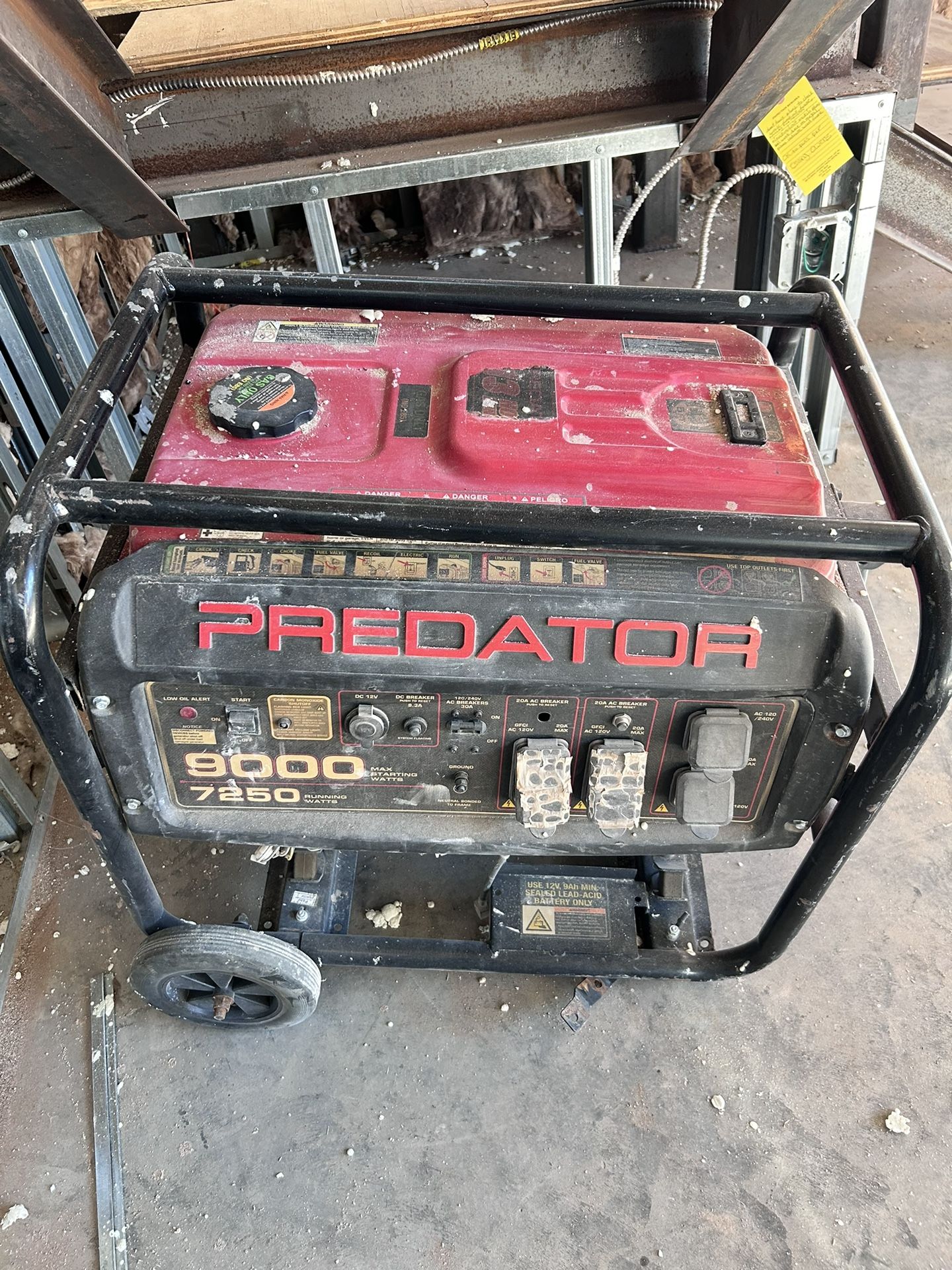 Predator 9000 Watt Gas-Powered Portable Generator