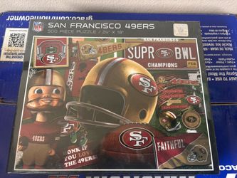 San Francisco 49ers Retro Bobblehead 500 Piece Puzzle NFL Football