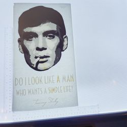 Iron On Heat Transfer  Good For T-shirts Sweaters Jackets T Shirt Design Size Is About 14x8 Tommy Shelby #415