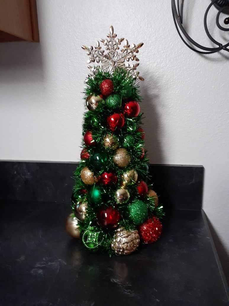 Hand made Christmas Tree table decoration