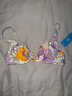 Flower floral bikini top new