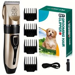 Pet Cat Dog Fur Hair Grooming Trimmer Clipper Shaver Professional Kit USB Rechargeable