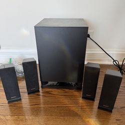 Sony SS-WSB102 Speaker System - Subwoofer & 4 Speakers -