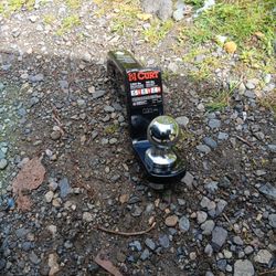 Curt Trailer Receiver & Ball Combo 2" Ball 4" Drop/ 2" rise  Pin Included