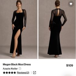 Azazie Dress - Black Size 8