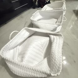 White Laundry 🧺 Baskets 