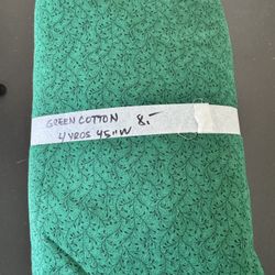 GREEN COTTON FABRIC