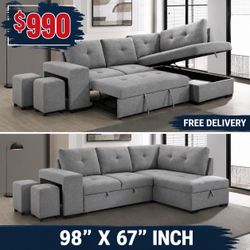🌟Free Delivery—Brand New sleeper Sofa, Couch, Sectional