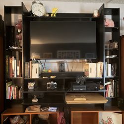 Large Black Entertainment Center / TV Stand OBO