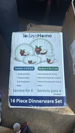 16 Piece dinnerware set