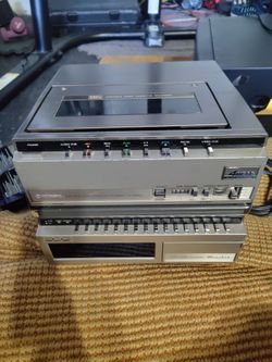 Hitachi portable video cassette recorder. Hitachi video Tuner