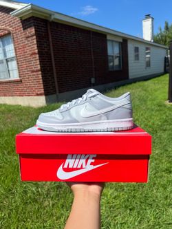 Nike dunk two toned grey size 6.5