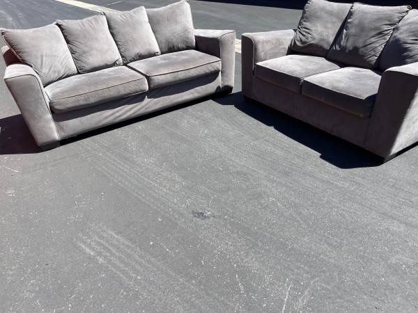 Gray Couch And Loveseat