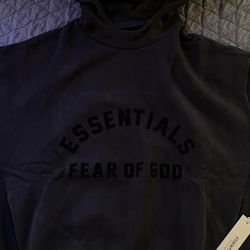 Black Essentials Hoodie