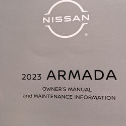 Nissan Armada Ownrs MANUAL 