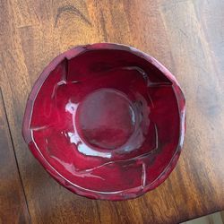 Maroon Red Bowl