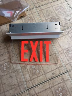 Exit sign