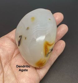 Dendritic Agate Polished Stone from Madagascar 168g