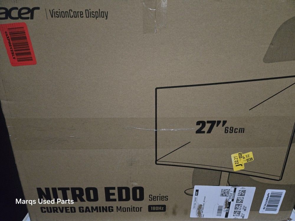 Acer Ed270r 27 Inch 1080 P 165hz Freesync Premium Gaming Monitor 