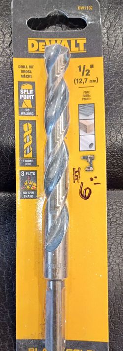 DeWalt 1/2 in. Black and Gold Split Point Twist Drill Bit