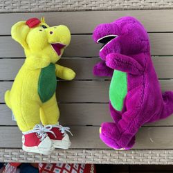 Vintage Barney And BJ plushies