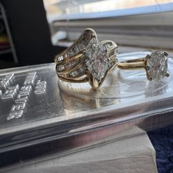 Engagement Ring And Wedding Ring 