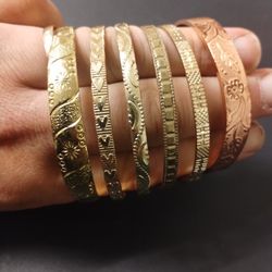 6 Copper Bracelets