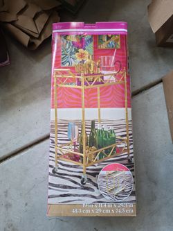Gold Bar Cart Brand New