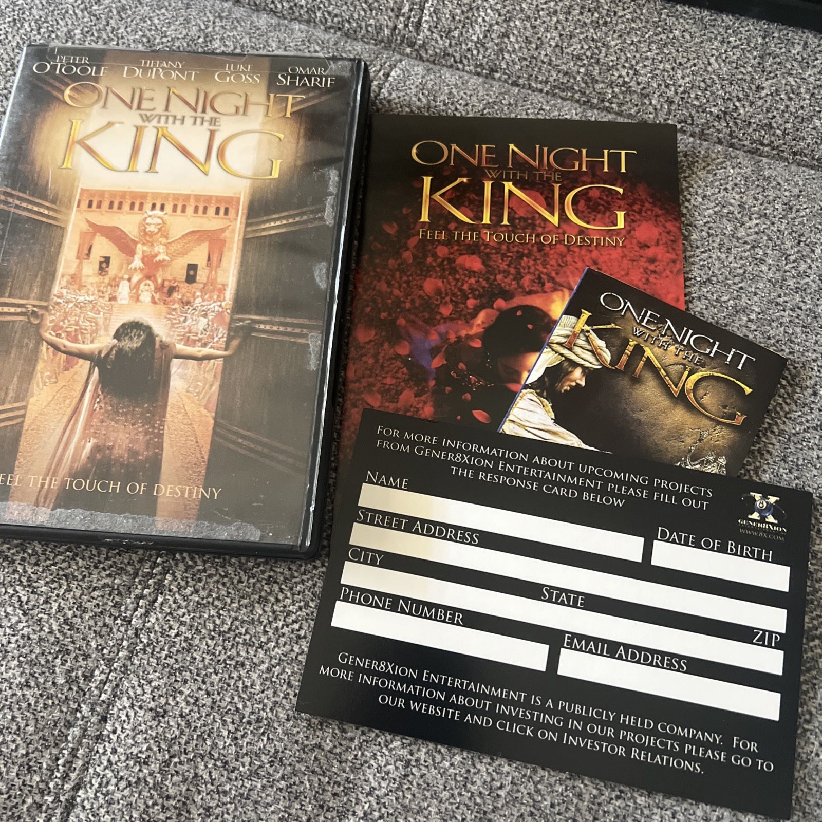 One Night with The King (DVD, 2006) Peter O'Toole & Omar Sharif