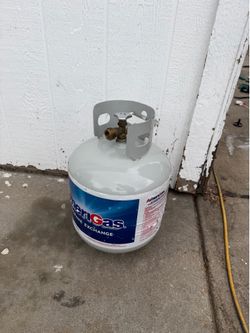 Empty propane tank