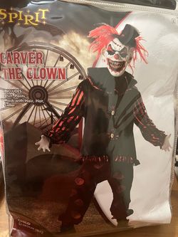 Halloween costume - Carver the Clown (child 10-12) $20