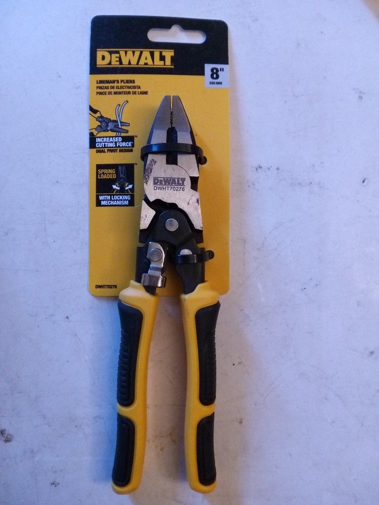DeWalt Compound Action Linesmen Pliers ( NEW )
