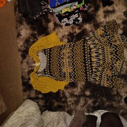 Casual Dress With Cardigan 