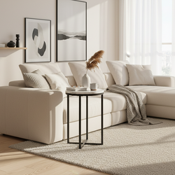 Latte Side Table Compact End Table