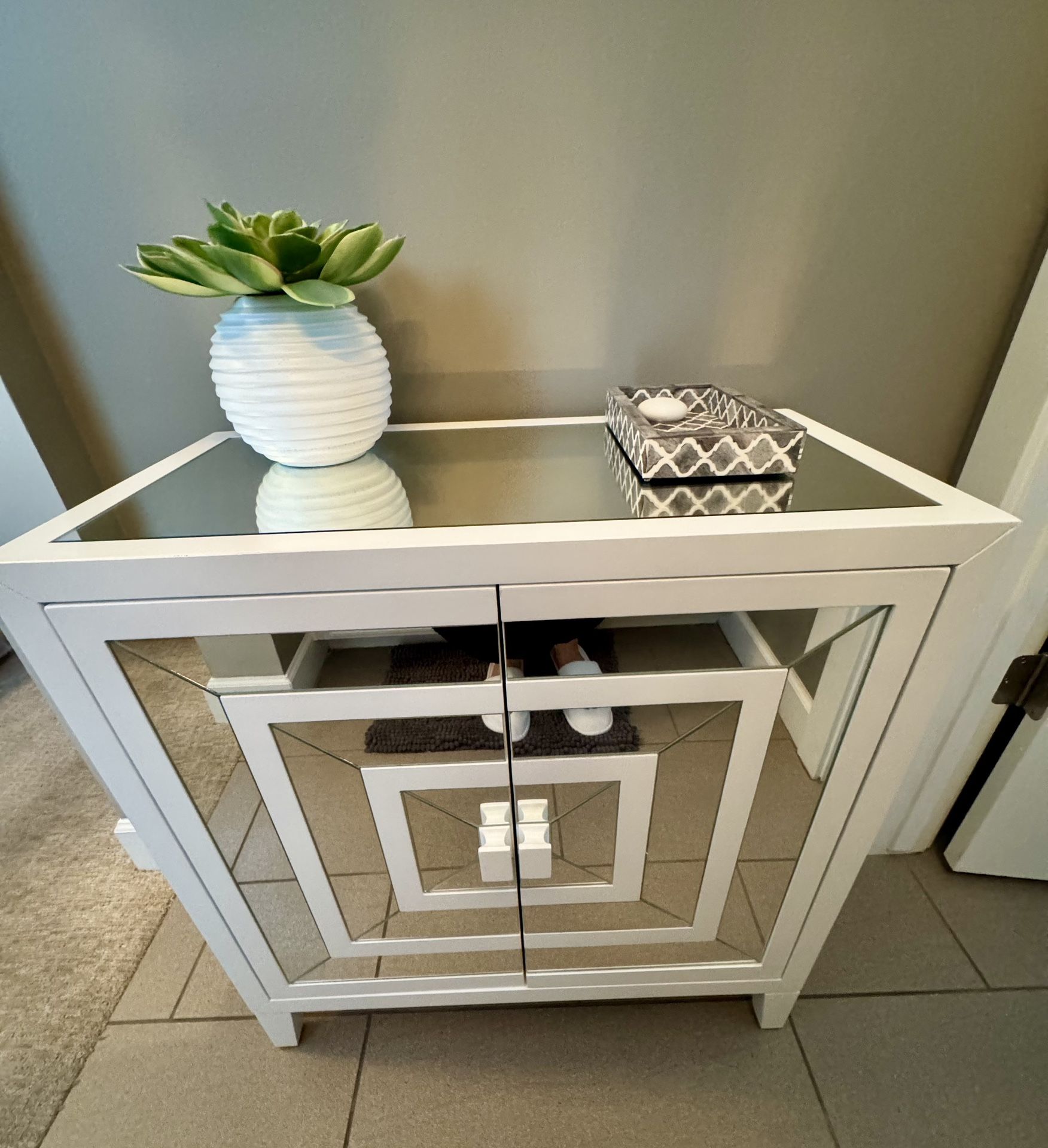 Mirrored Night Stands QTY 2