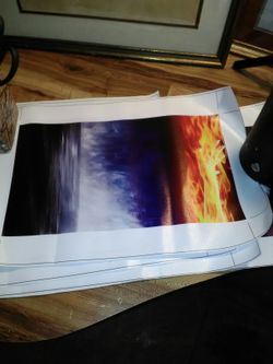 5 numbered prints on vinyl ,artwork