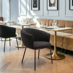 Essen Black & Bronze Dining Chair