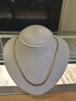 14k solid gold Cuban link necklace 12 Gram 22 Long layway available 10%vdwon if you interested please make sure you ask for Maribel thank you