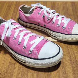 Pink Converse All Stars Shoes Short Women Size 10