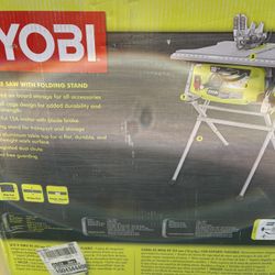 RYOBI 15 Amp 10 in. Compact Portable Jobsite Table Saw with Folding Stand