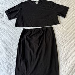 Mama 2 Piece Top and Skirt Set