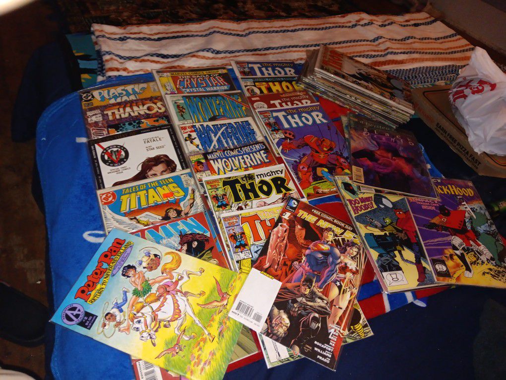 Fair And Mint Condition Comic Books In Plastic For Sale Graded From 4.00 Up To 50 Dollars Depending On Comic.