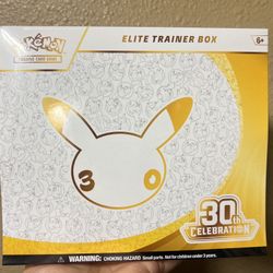 30th Celebration ETB Pokemon Card