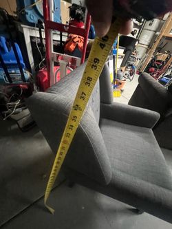 Sofa Bed /and chair Grey fabric