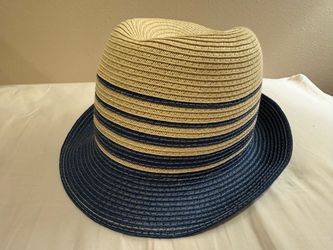✅ Old Navy STRAW HAT - Fedora Cuban Panama Short Brim Cap