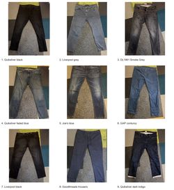 9-Pair Men's Jeans & Pants Bundle - Mostly Waist 40